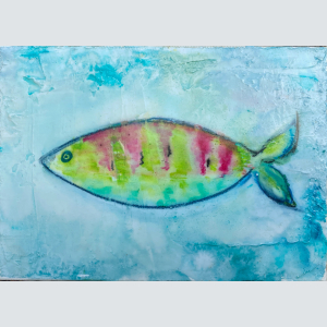 Fish art, tropical fish, coastal art